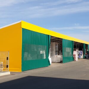 PVC-hall külgmiste PVC-kardinatega - Asula OÜ